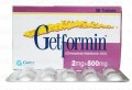Getformin Tab 2mg/500mg 30???s 63 Packs