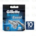 Gillette Sensor Excel Cartridge - 10 Pieces
