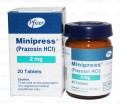 Minipress Tab 2mg 20's