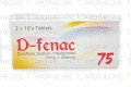 D-Fenac Tab 75mg/200mcg 2x10's