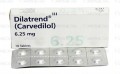 Dilatrend Tab 6.25mg 10's