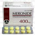 Meronide Tab 400mg 10x10's