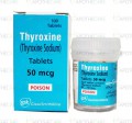 Thyroxine Tab 50mcg 100's