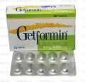 Getformin Tab 1mg/500mg 30’s