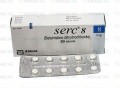 Serc 8 Tab 8mg 30's