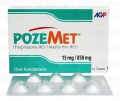 Pozemet Tab 15mg/850mg 14's