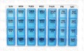Weekly Pills Box Empty Medium 1's (Model 67405)