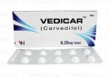 Vedicar Tab 6.25mg 3x10's