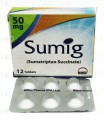 Sumig Tab 50mg 12's