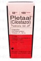 Pletaal Tab 50mg 10x10's
